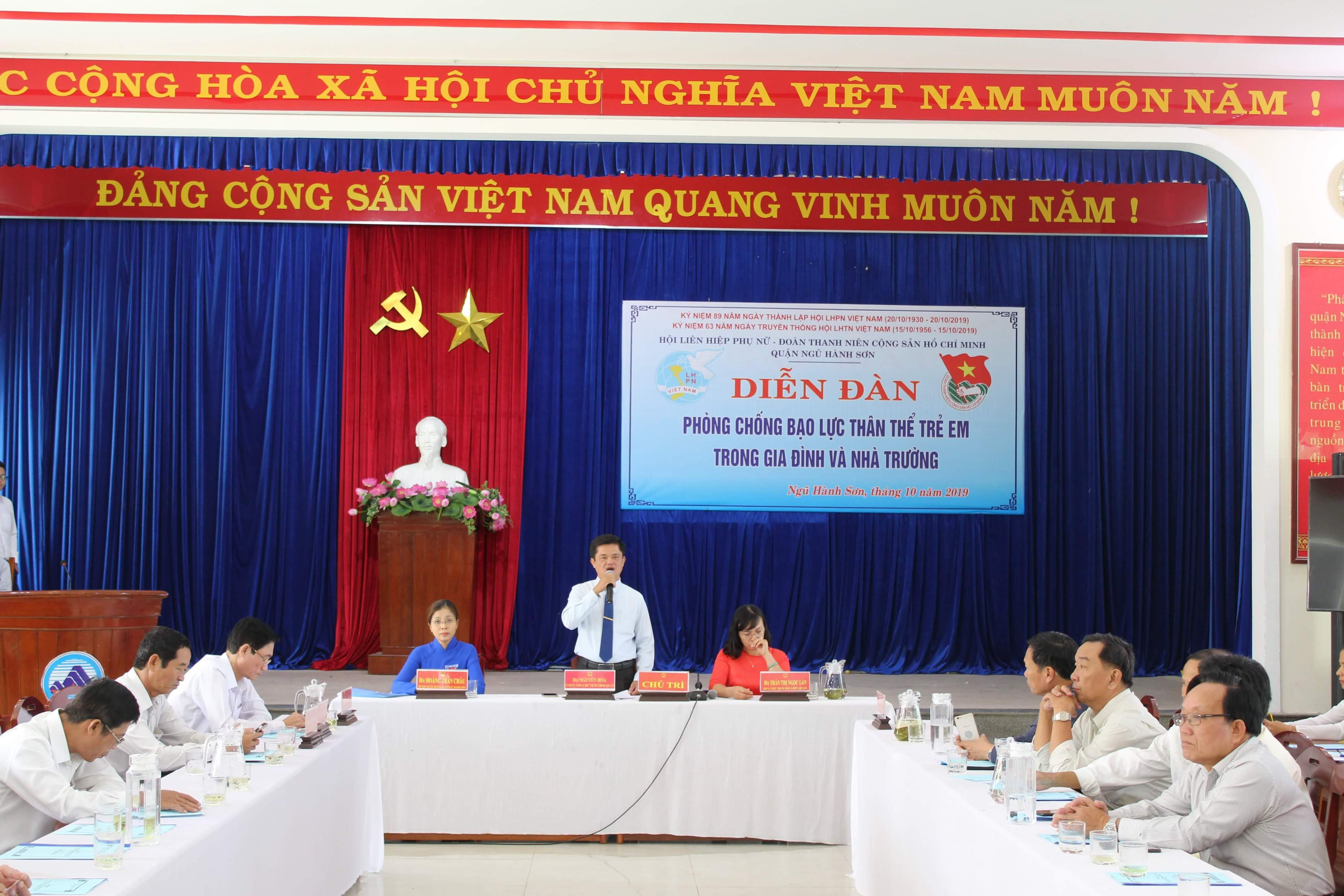 Quận Đoàn Ngũ Hành Sơn tổ chức Diễn đàn “Phòng chống bạo lực thân thể trẻ em trong gia đình và nhà trường”