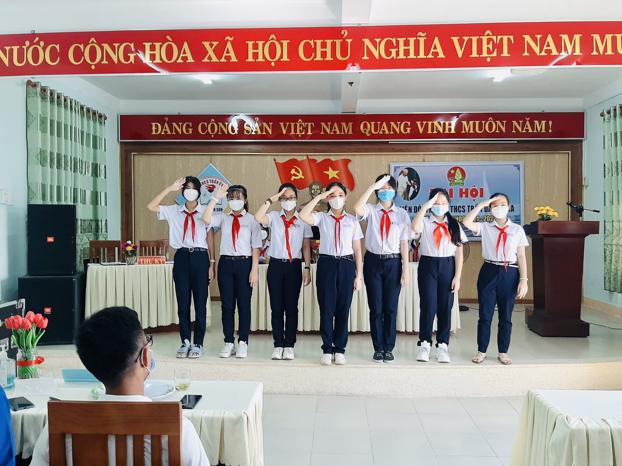 LIÊN ĐỘI TRƯỜNG THCS TRẦN ĐẠI NGHĨA TỔ CHỨC ĐẠI HỘI LIÊN ĐỘI, NHIỆM KỲ 2021-2022