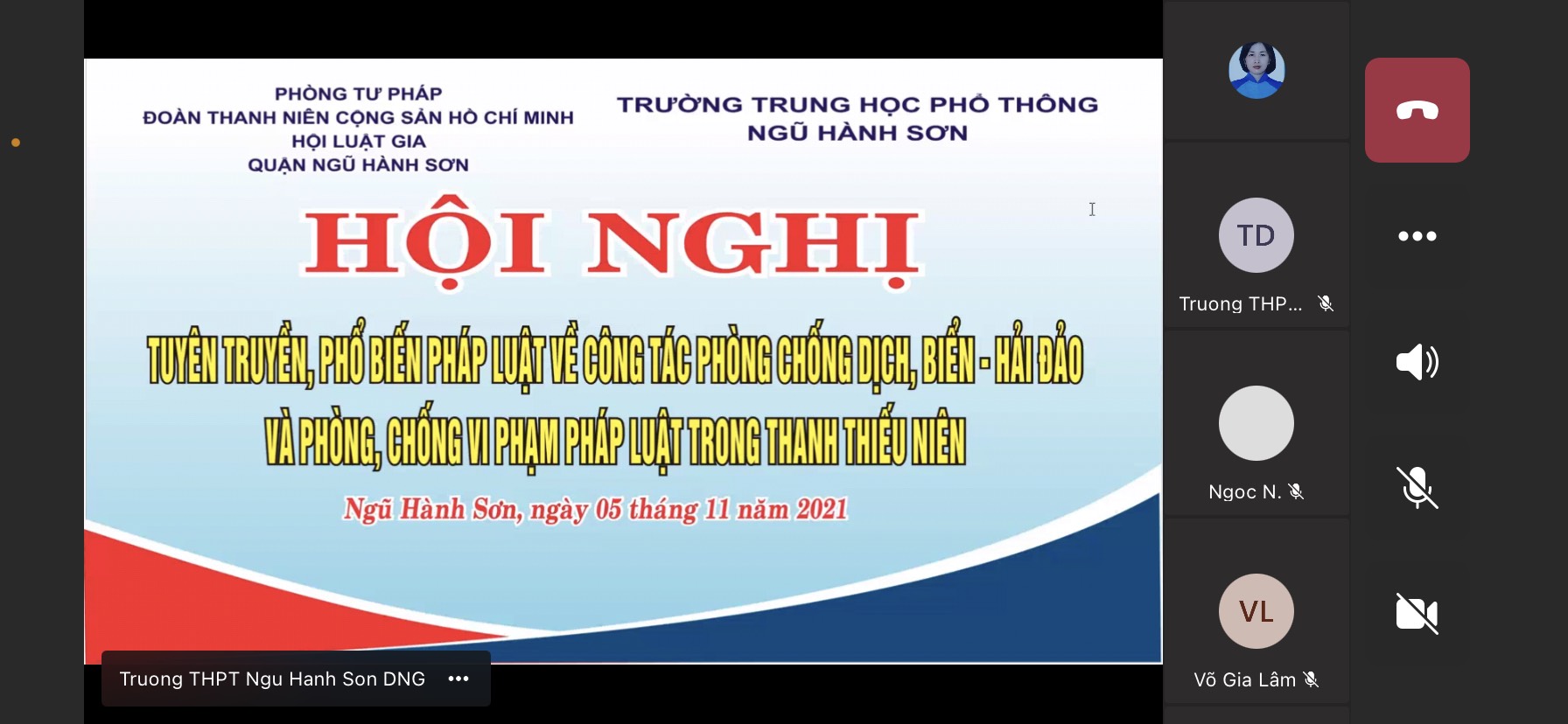 QUẬN ĐOÀN NGŨ HÀNH SƠN PHỐI HỢP TỔ CHỨC HỘI NGHỊ TUYÊN TRUYỀN PHỔ BIẾN PHÁP LUẬT NĂM 2021 - HƯỞNG ỨNG NGÀY PHÁP LUẬT VIỆT NAM 9/11