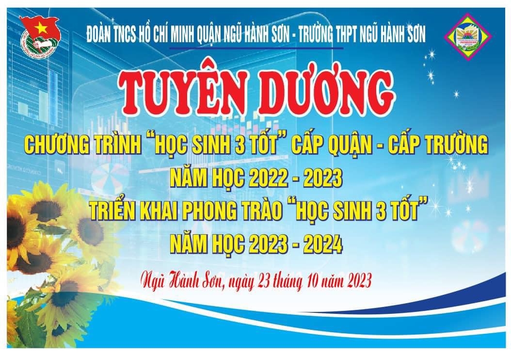 QUẬN ĐOÀN NGŨ HÀNH SƠN TỔ CHỨC TUYÊN DƯƠNG, KHEN THƯỞNG "HỌC SINH 3 TỐT" CẤP QUẬN